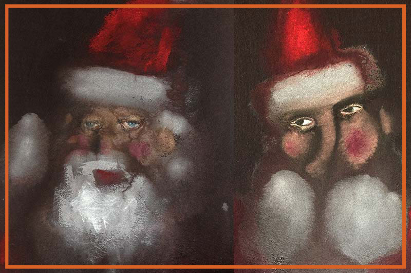 Santa. President paintings by Jana Rumberger